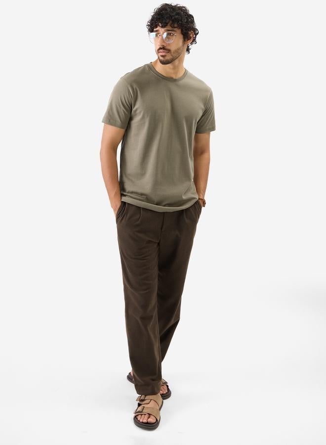 ذا سوليد ستور تيشيرت انترلوك سادة بأكمام قصيرة - Image 2